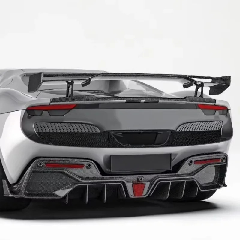 Dry Carbon Fiber Tail Wing Body Kit for Upgrading PK Style of  296 GTB, Rear Spoiler Lightweight Car Kit